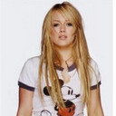 Hillary Duff viste pullover Blanco